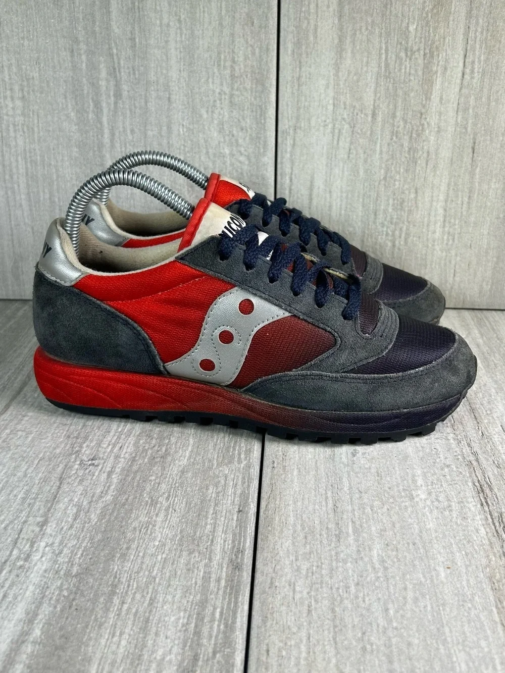 Saucony Originals Jazz Navy Red Athletic Shoe Running Sneaker Women’s Size 7